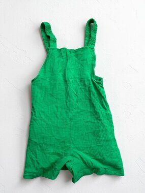 CES FEMME Women’s Green Overall Style Romper Size Large